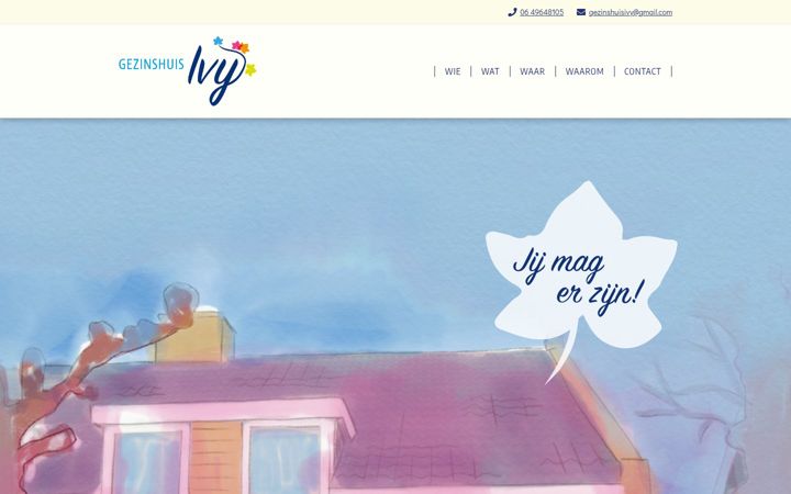 Screenshot of gezinshuisivy.nl