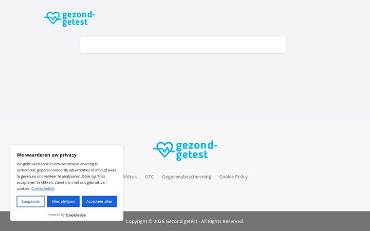 Screenshot of gezond-getest.com