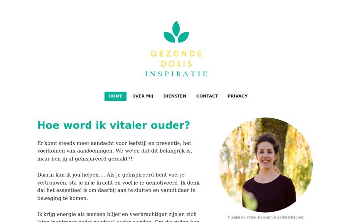 Screenshot of gezondedosisinspiratie.nl