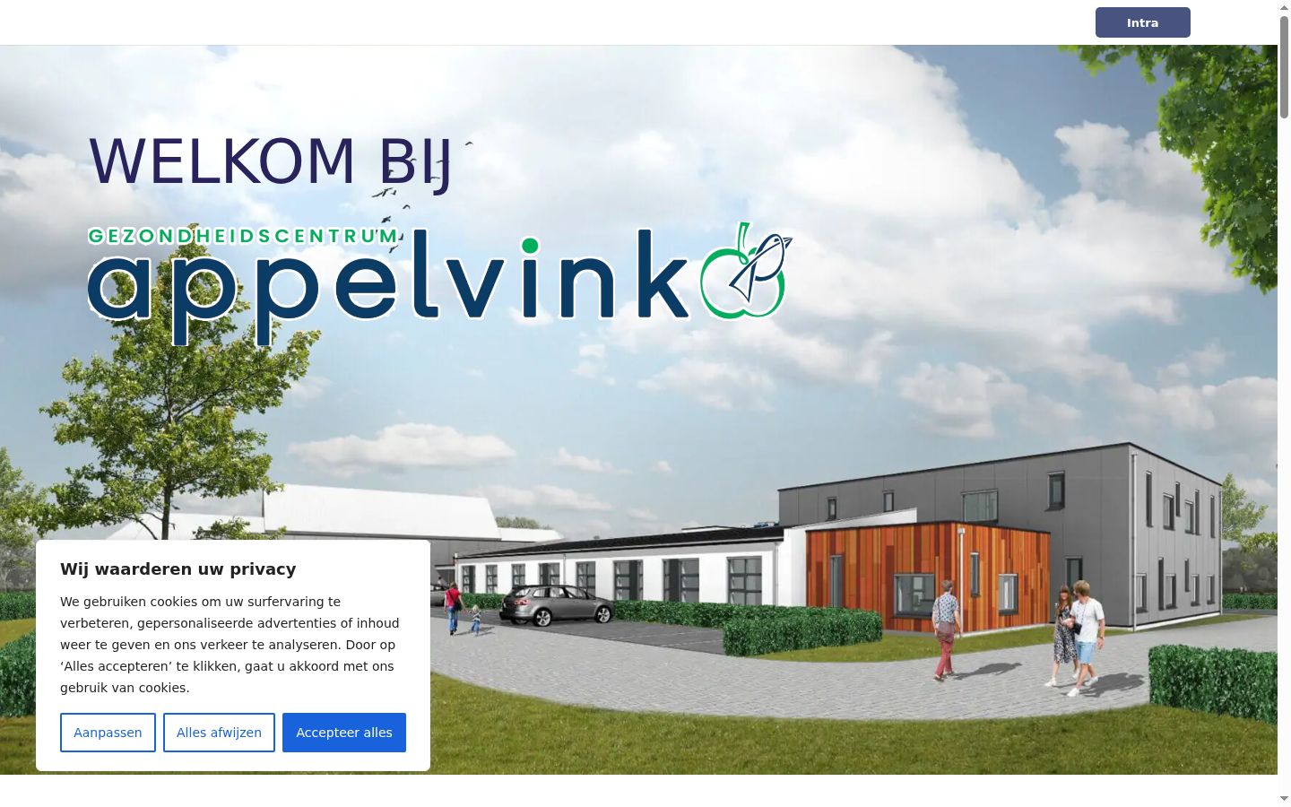 Ekrānuzņēmums ar piekrišanas baneri, kas tika rādīts pirms jebkādas mijiedarbības