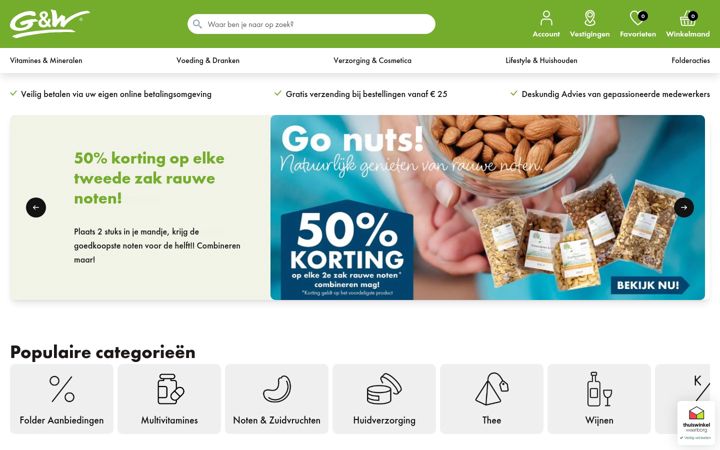 Screenshot of gezondheidswinkel.nl