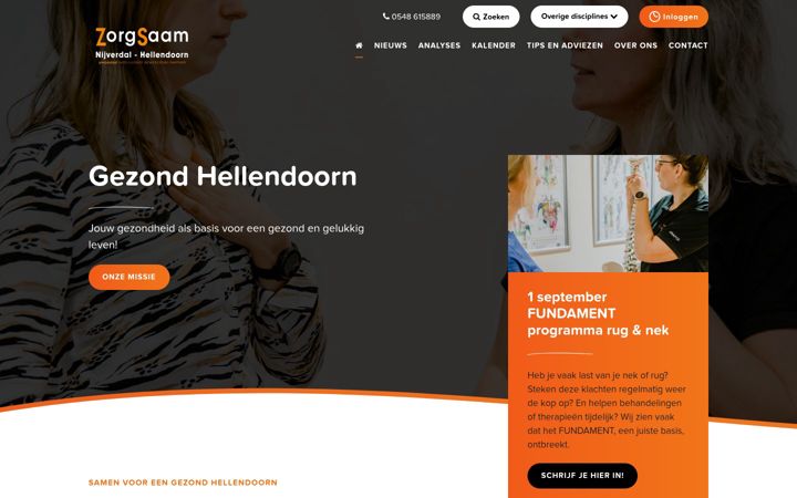 Screenshot of gezondhellendoorn.nl
