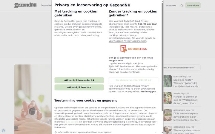 Screenshot of gezondnu.nl