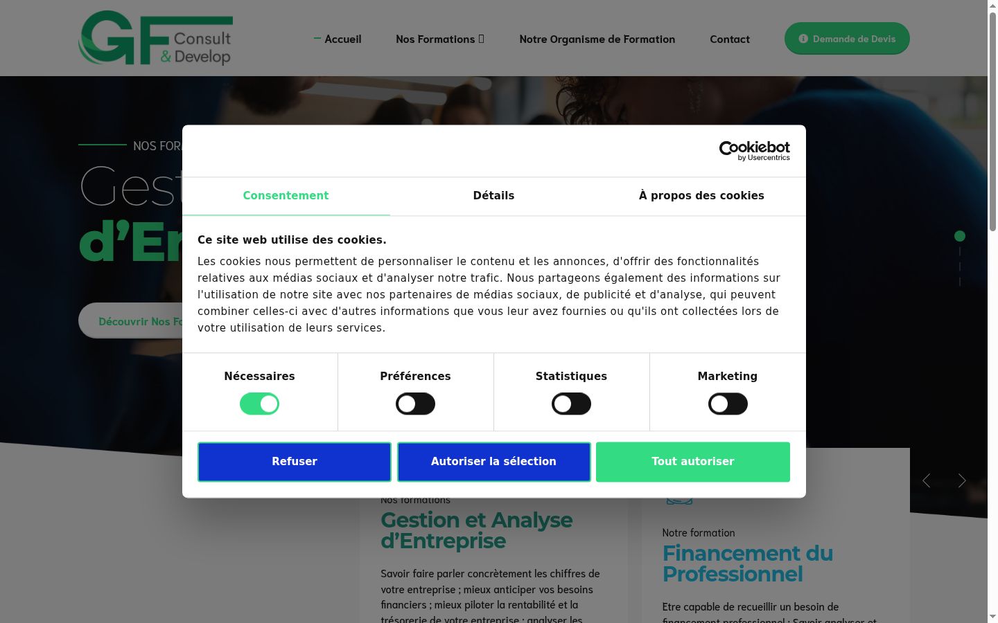 Sutikimo reklamjuostės, rodytos prieš bet kokią sąveiką, ekrano kopija