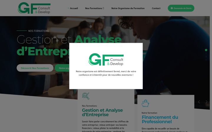 Screenshot of gf-formation.com