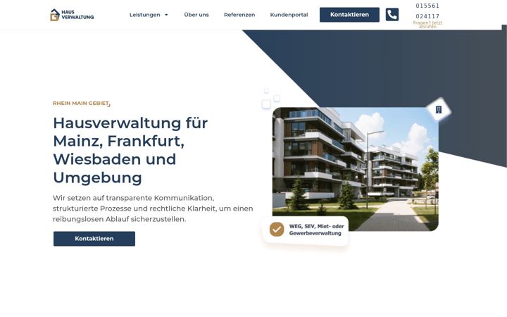 Screenshot of gf-hausverwaltung.de