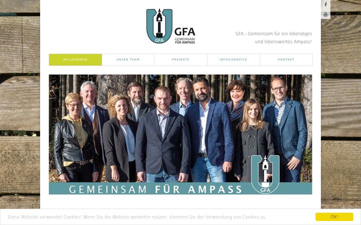Screenshot of gfa-ampass.at