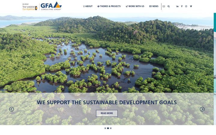 Screenshot of gfa-group.de