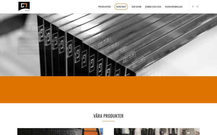 Screenshot of gfabsweden.se