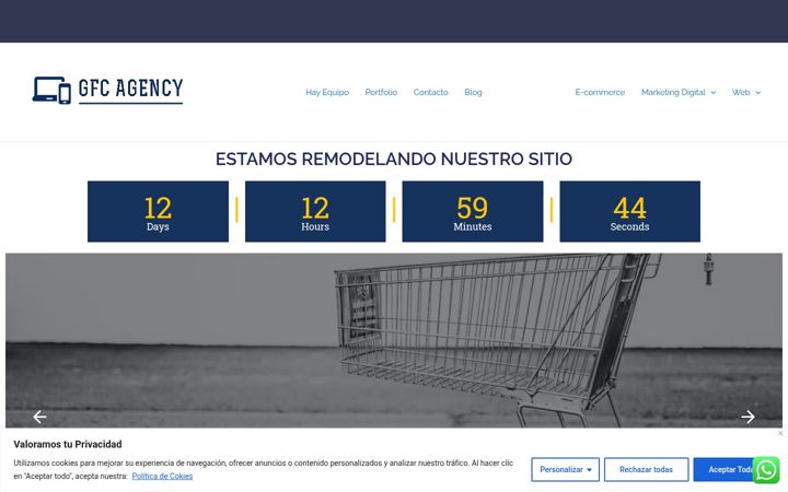 Screenshot of gfcagency.com.ar