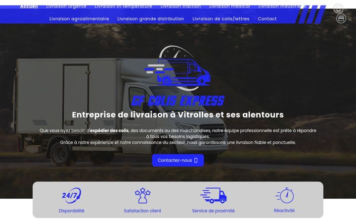 Screenshot of gfcolis-express.fr
