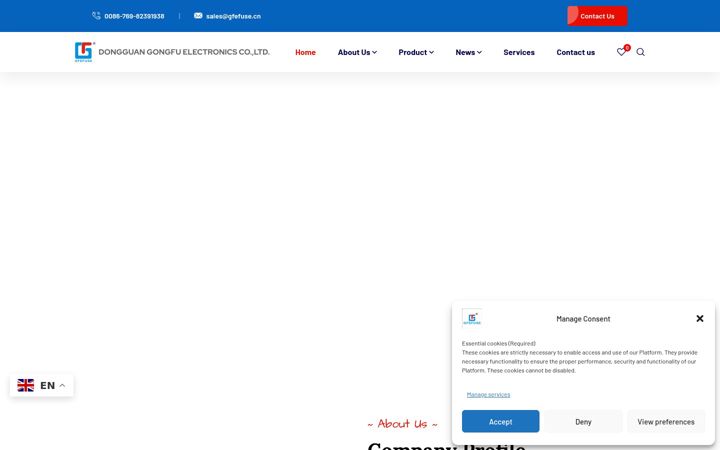 Screenshot of gfefuses.com