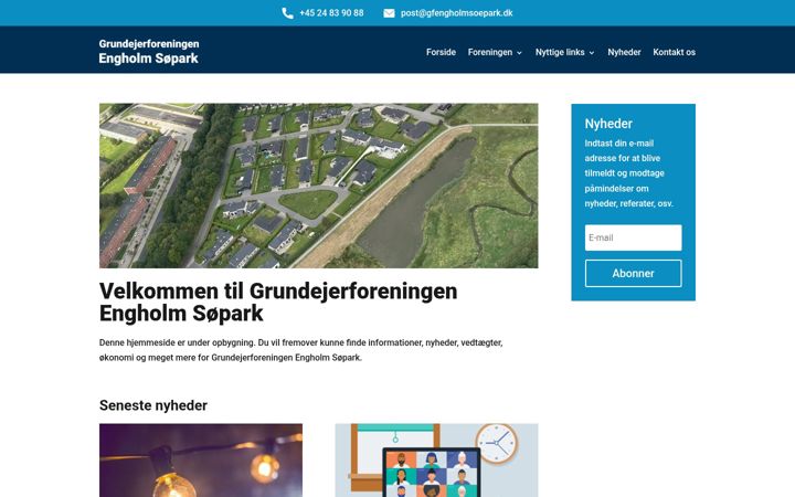 Screenshot of gfengholmsoepark.dk
