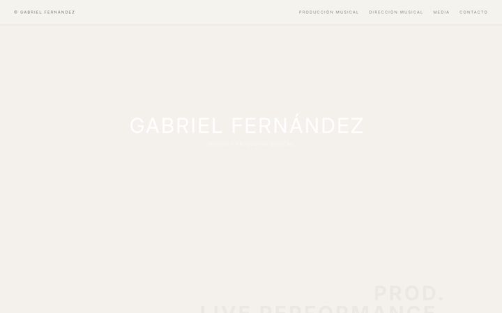Screenshot of gfernandezmusic.com