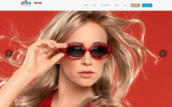 Screenshot of gfh-hair.com