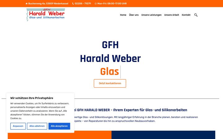 Screenshot of gfhweber.de
