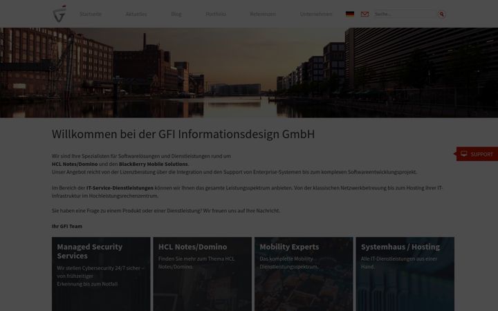 Screenshot of gfi.net