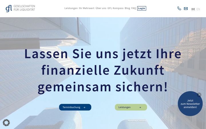 Screenshot of gfl-broker.de