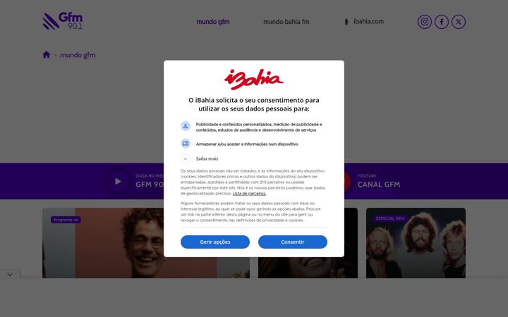 Screenshot of gfm.com.br