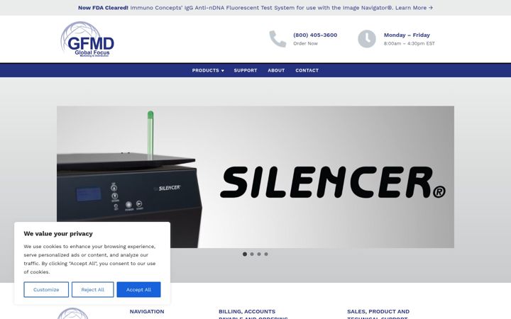 Screenshot of gfmd.com