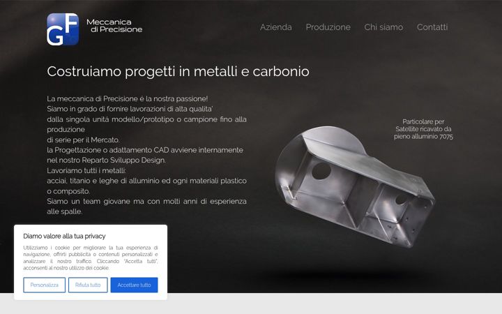 Screenshot of gfmeccanica.it