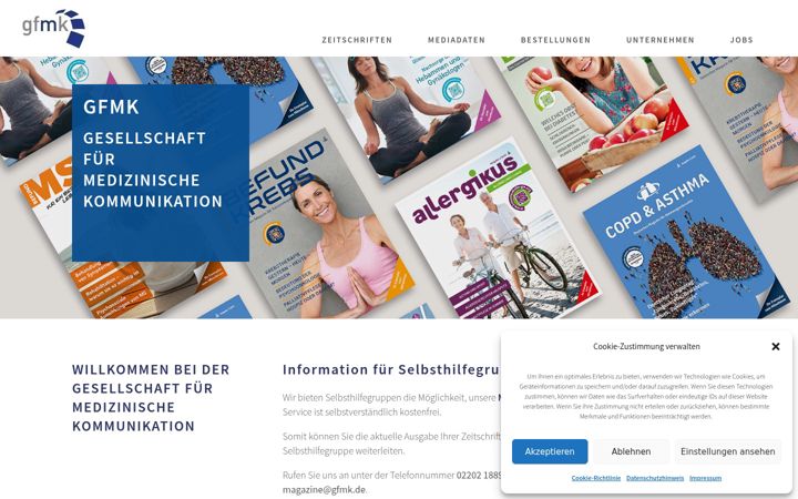 Screenshot of gfmk.de