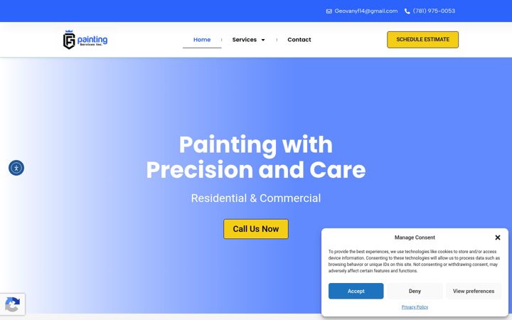 Screenshot of gfpaintingservices.net
