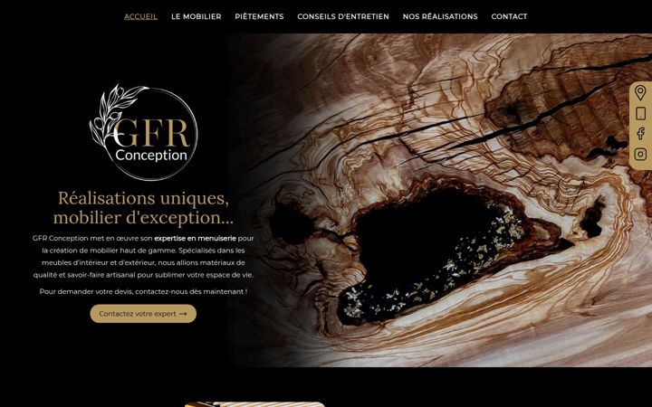 Screenshot of gfr-conception.fr