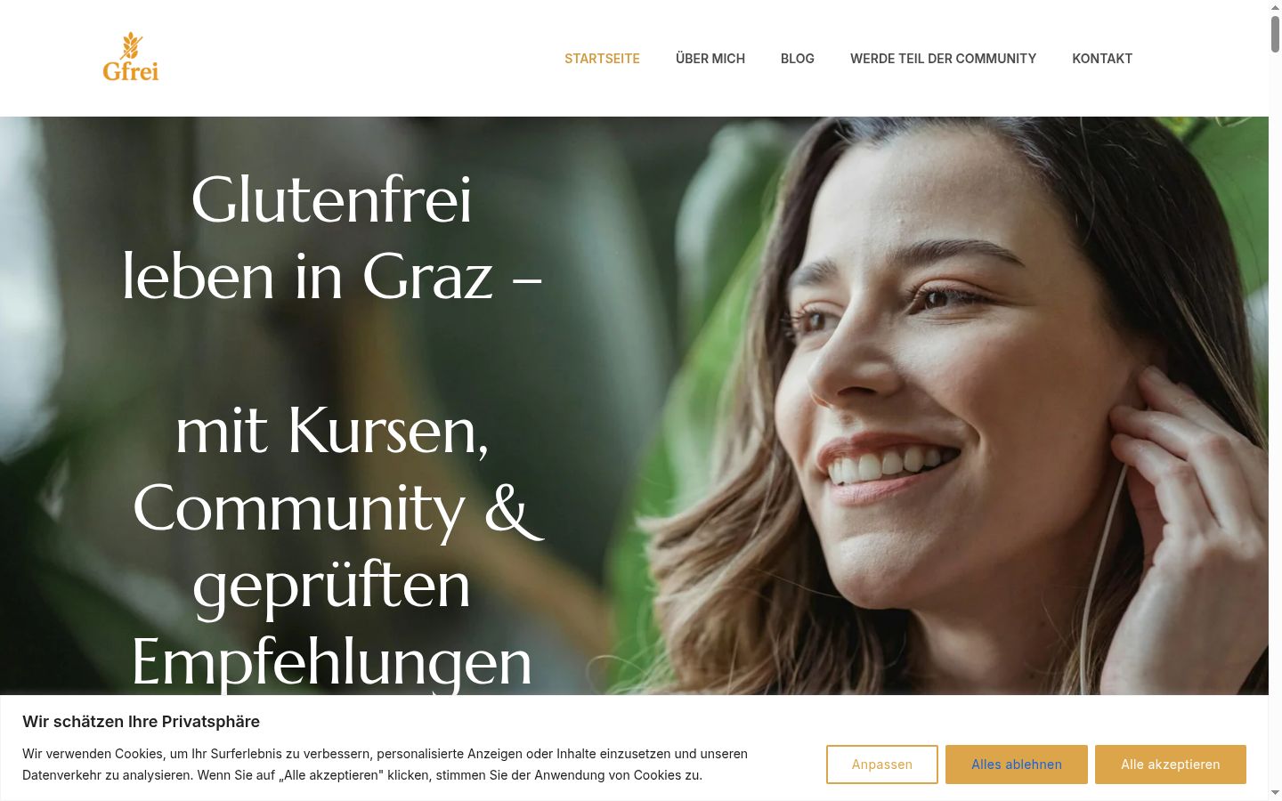 Screenshot tal-banner tal-kunsens muri qabel kwalunkwe interazzjoni