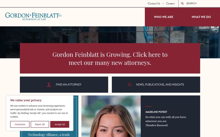 Screenshot of gfrlaw.com