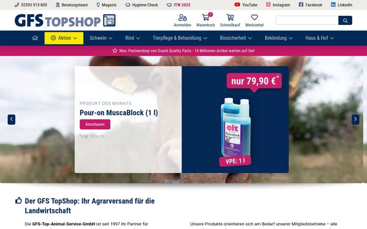 Screenshot of gfs-topshop.de