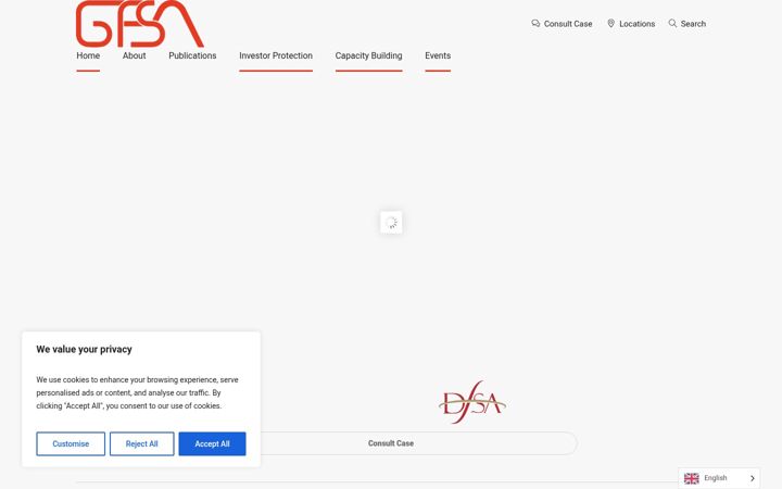Screenshot of gfsauthority.com