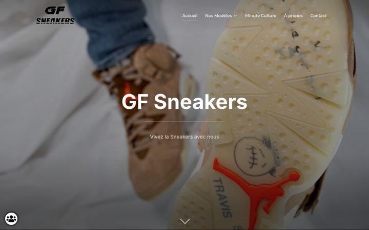 Screenshot of gfsneakers.com