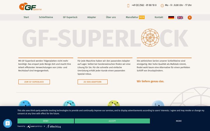 Screenshot of gfsysteme.com