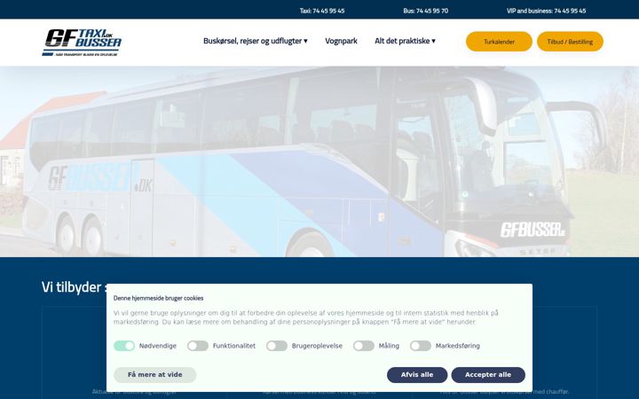 Screenshot of gftaxi.dk