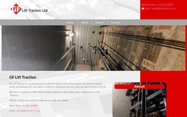 Screenshot of gftraction.co.uk