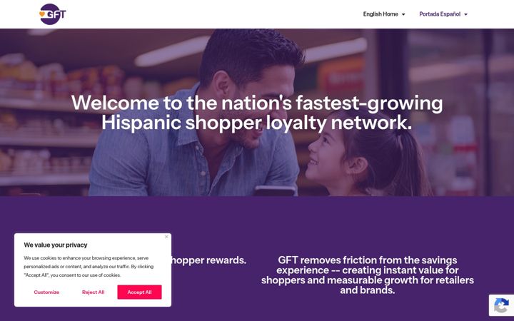 Screenshot of gftrewards.com