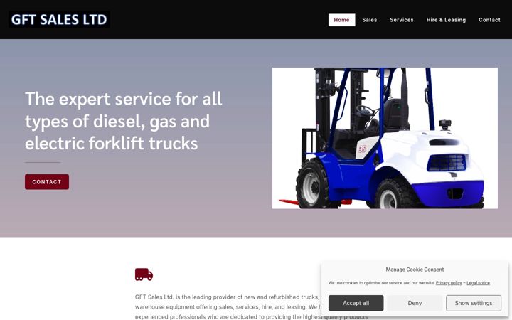 Screenshot of gftsales.com