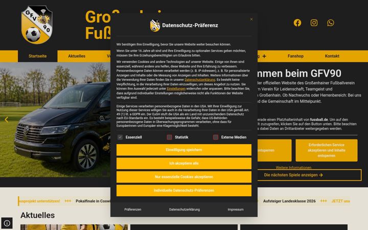 Screenshot of gfv1990.de