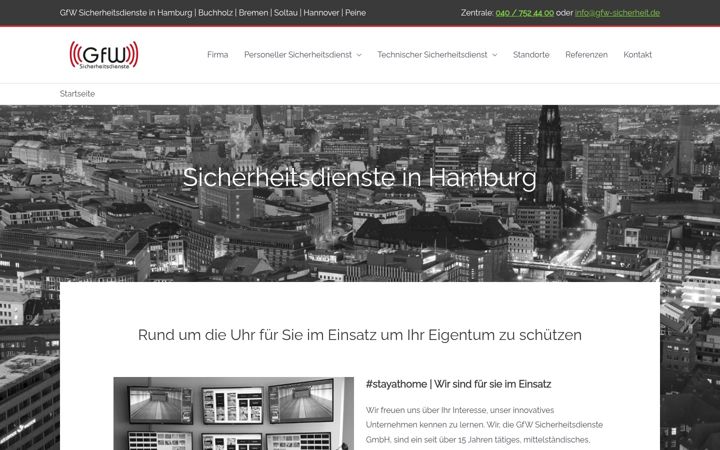 Screenshot of gfw-sicherheit.de