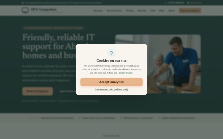 Screenshot of gfxcomputers.co.uk