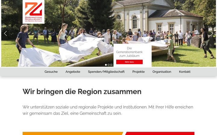 Screenshot of gg-zofingen.ch