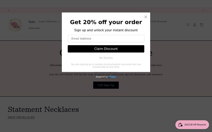 Screenshot of ggchichiboutique.com