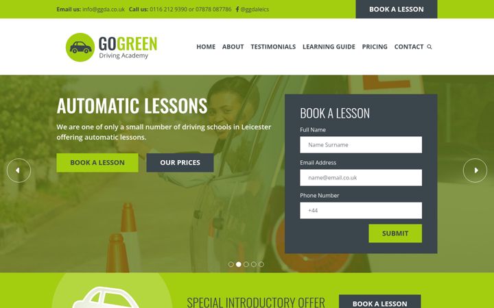 Screenshot of ggda.co.uk