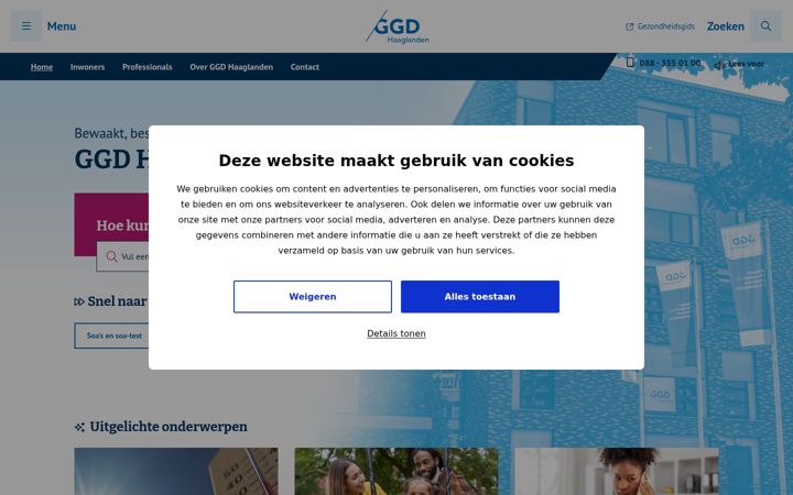 Snímek obrazovky ggdhaaglanden.nl