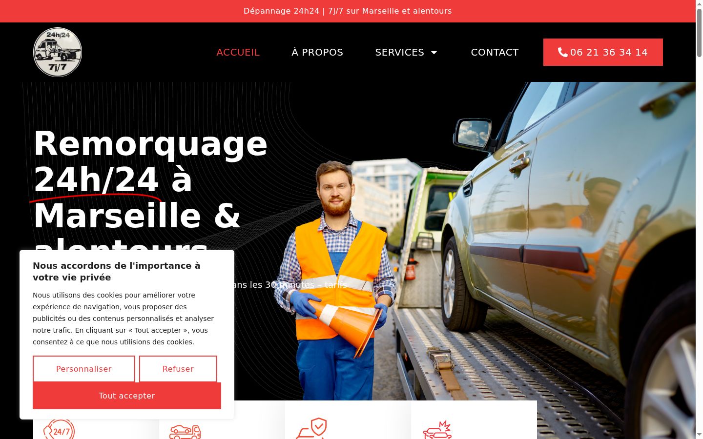 Screenshot van de toestemmingsbanner zoals getoond vóór enige interactie