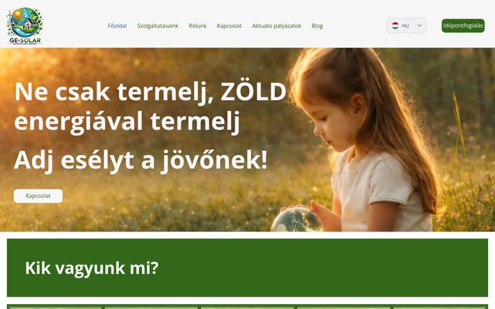 Screenshot of ggesolar.hu