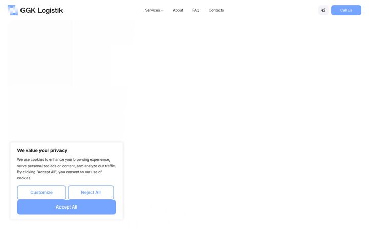 Screenshot of ggklogistik.nl