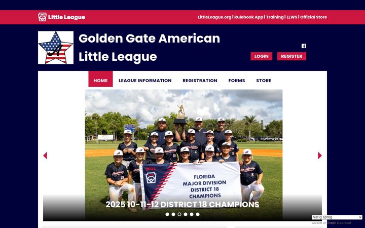 Screenshot of gglittleleague.org