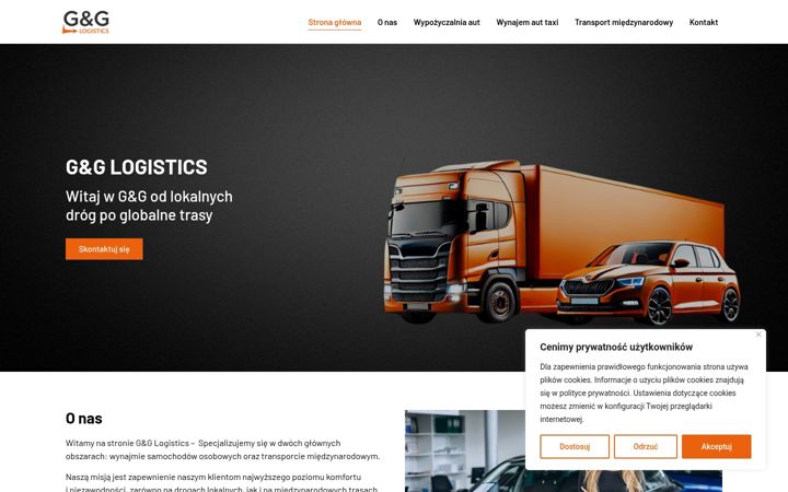 Screenshot of gglogistics.pl